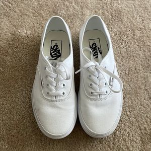 Platform white vans